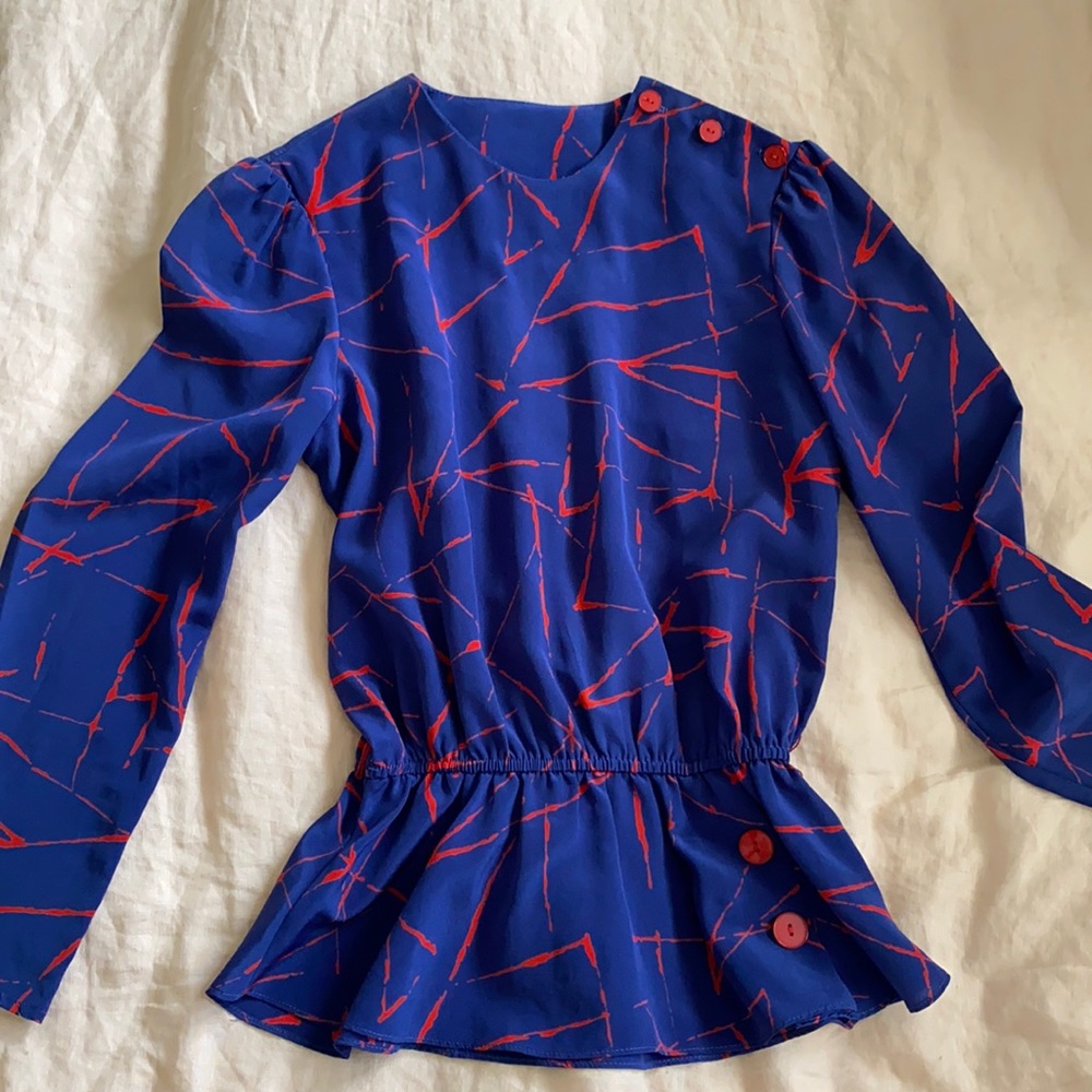 Vintage Jonathan Martin Peplum blouse